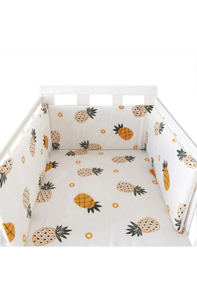 Choice سرير أطفال بتصميم نورديك ستارز من بي إل، مزود بواقيات سميكة وسحاب، ووس...