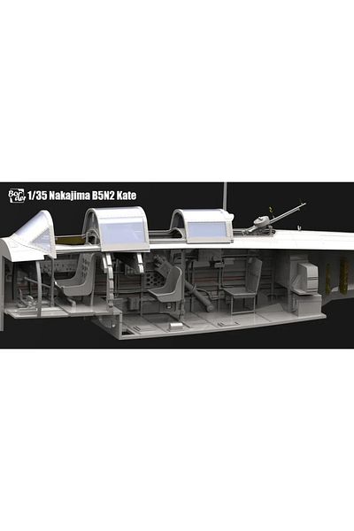 Choice Border model 1/35 BF005 B5N2 97 carrier based aircraft with fully internal structure and foldable...