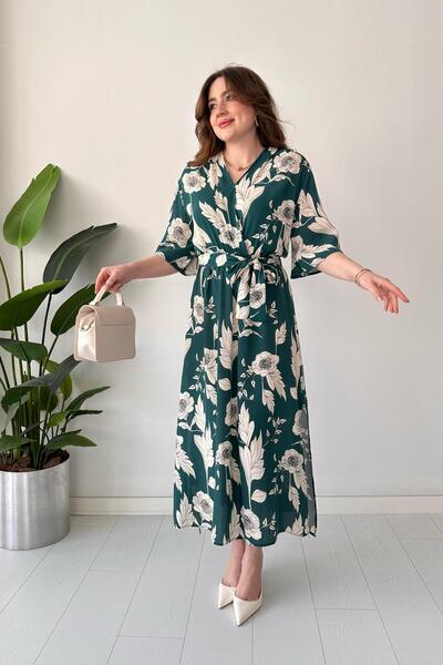 MaziButik Maner Volan Rochie Crin Petrol