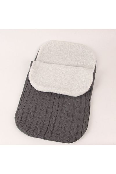 Choice أكياس نوم للأطفال حديثي الولادة رمادية داكنة مقاس 68 × 38 سم، بطانية ش...