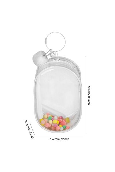 Choice Universal E 1PCS For Labubu V1 V2 Transparent Protective Cover Monster Toy Elf Doll Storage Box Dust