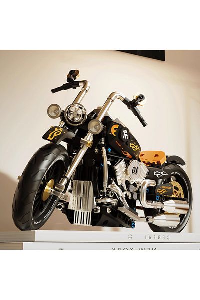 M MENBIS Retro Motorbike Racer Building Blocks Model City Racing Motorcycle Bricks Sets Toys Birthday Gift...