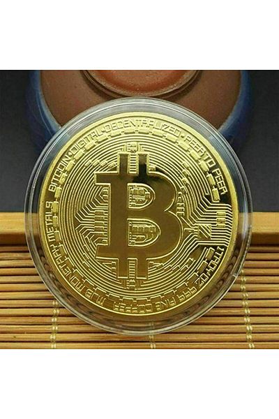 Choice Bitcoin Gold Plated Bitcoin Coin Collectible Art Collection Gift Physical Commemorative Casascius Me