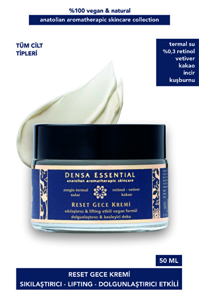 Densa Essential Reset (%0.3 Retinol) Gece Kremi 50 ML - Sıkılaştırıcı/Dolgunl...