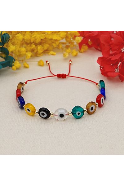 Choice QT-B200005A GO2BOHO New Turkish Evil Eye Beads Bracelet Handmade Trendy Friendship Bracelets for Wom