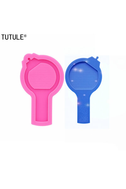 Choice قالب سيليكون على شكل أناناس وردي لامع، سلسلة مفاتيح، أقراط، إكسسوارات ...