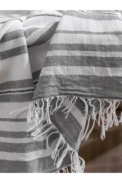LC Waikiki Lcw Stripe Detailed Fringed Loincloth Towel 90X165 cm