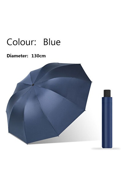 Choice مظلة زرقاء مقاومة للرياح، مظلات عائلية كبيرة جدًا، قابلة للطي، مناسبة ...
