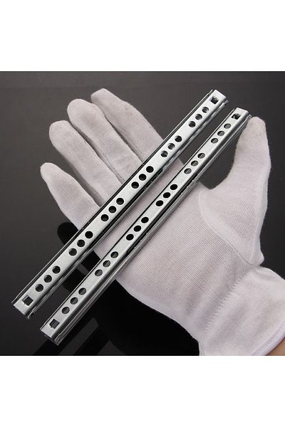 Choice 450MM 2Pcs 8"-16" Ball Bearing Drawer Slides Furniture Slide Steel Ball Bearing Slides Keyboard Cabi