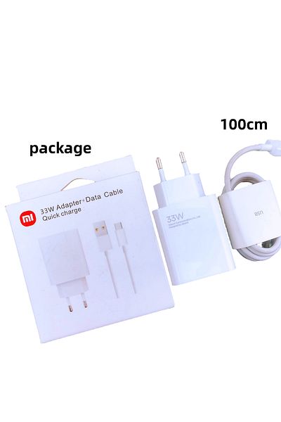 Choice 33W Set Box Original 33W Xiaomi Charger Turbo Fast Charge EU Adapter Usb Type C Cable For Poco X5 X4