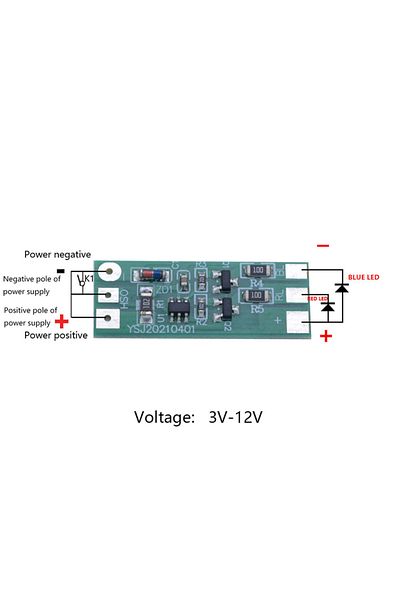 Choice 3-12v Flashing Led Light Module Red Blue Two-color Pair Flashing Suitable For Car Model Bicycle E...