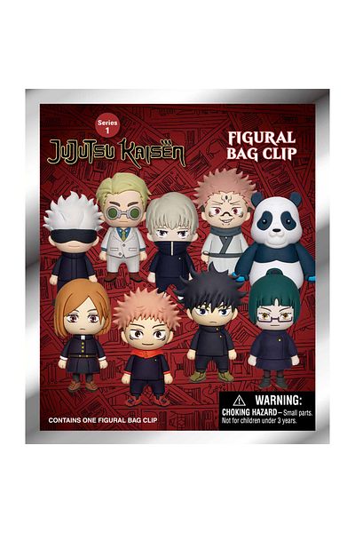 Choice MN-30110 1pc Jujutsu Kaisen Officially Licensed Mystery Bulk Bag Clip Keychain Random One Yuji or Ot