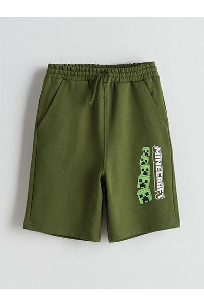 LC Waikiki Lcw Printed Boy's Shorts with Elastic Waist