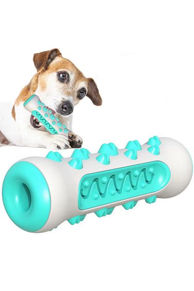 Choice Upgrate Blue Rubber Dog Molar Toothbrush Toys Chew Cleaning Teeth Safe Puppy Dental Care Soft Pet Cl