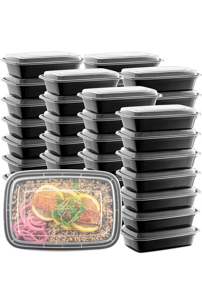 Choice 750ml 1 15pack 15 Pack Meal Prep Containers Microwave Safe Food Storag...
