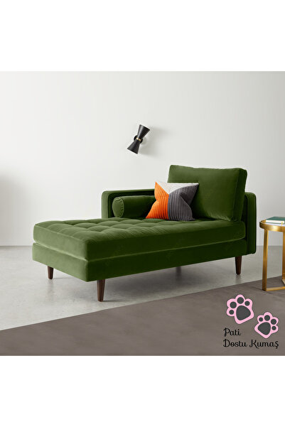 Decoraev Ürgüp Yeşil Rahat Dinlenme Koltuğu Uzanma Koltuğu Josefin Koltuk Tek...