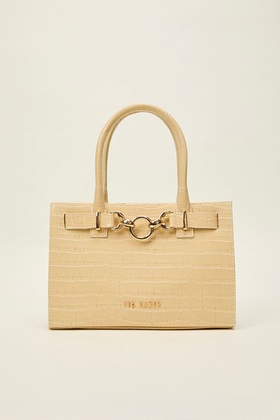 Ted Baker Croco Handbag with Buckle Detail