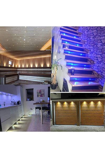 Choice 120D White shell Dimmable 18Lamps Set 3000k Warm white Mini Downlights Led 12V with Remote Control 1