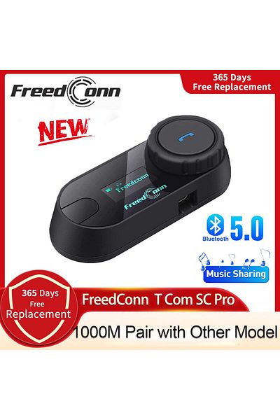 Choice One Set Freedconn T Com SC Bluetooth Motorcycle Intercom Helmet Headset Wireless Communication Inter