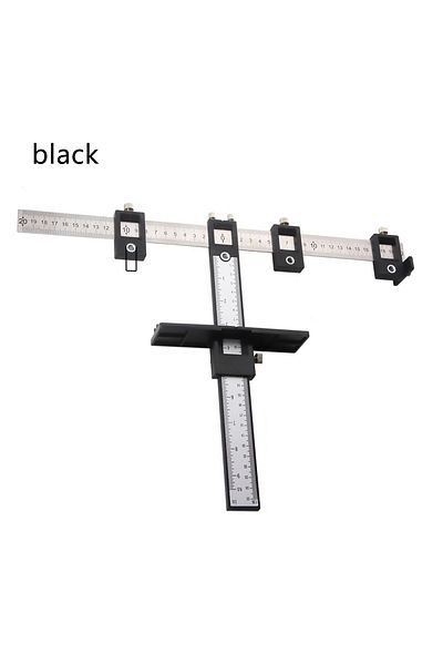 Choice black Adjustable Cabinet Hardware Jig Tool - Alignment & Positioning for Precise Drilling,Dowelling