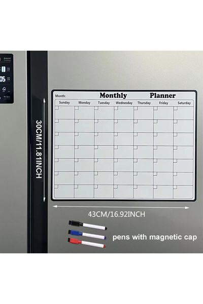 Choice قطعة واحدة مع 3 أقلام تقويم ثلاجة A3 ملصق مغناطيسي لوحة رسائل قائمة مس...