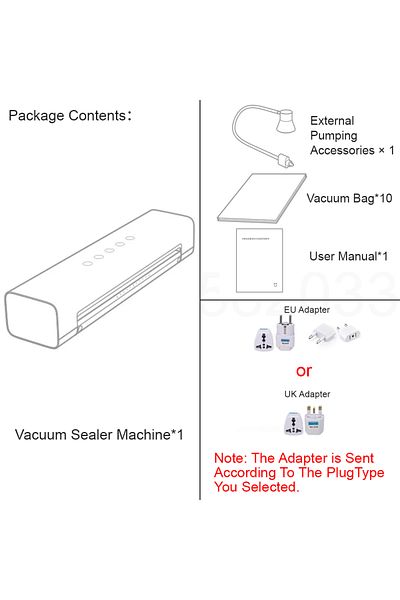 Xiaomi EU Adapter 220V WHITE XIAOMI MIJIA Vacuum Sealer Machine,70Kpa Food Vacuum Sealer Machine Preservati
