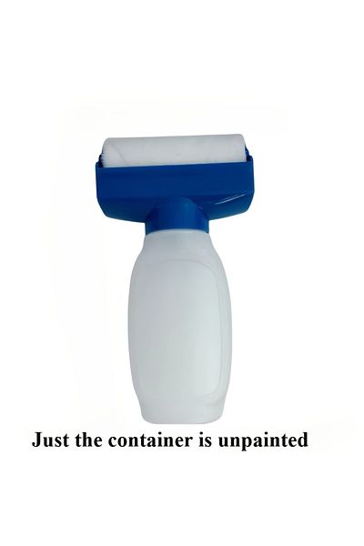 Choice 1pc Blue Reusable paint roller brush, wall repair and decoration tool, refillable bottle dispenser,