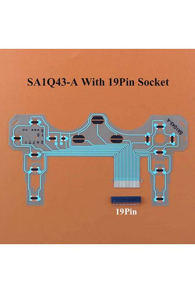 JCD SA1Q43-A With 19Pin Ribbon Circuit Board Film Joystick Flex Cable Conductive Film For PS2 SA1Q42A SA