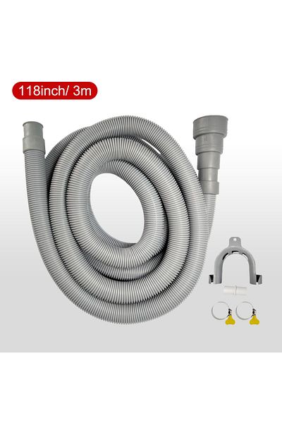 Choice Outlet Hose-3M 1pc Washing Machine And Dishwasher Drain Pipe Kit, Including Flexible Corrugated Pipe