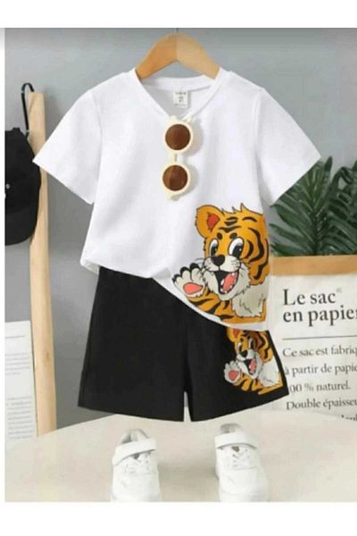 DOCE ELEGANTE Yandan Bear Printed Summer Suit