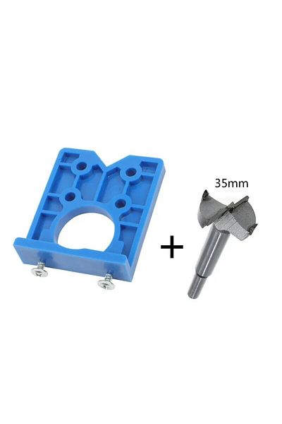 Choice Set B 35mm Hinge Hole Drilling Guide Locator Hinge Drilling Jig Drill Bits Woodworking Door Hole Ope