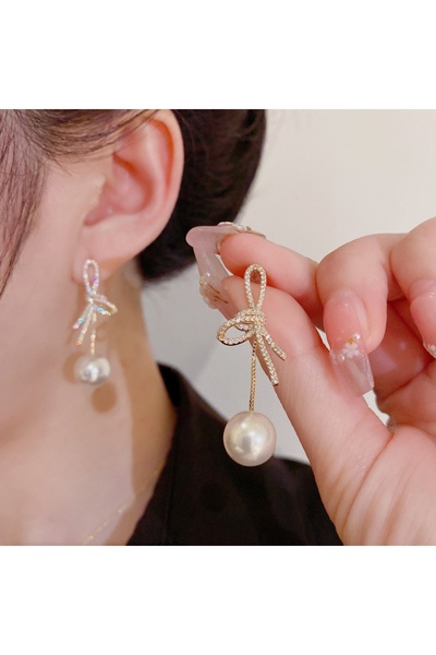 Choice 7430 زوج من أقراط الأرنب والدب القطيفة وبري، لون بني كاكي، أقراط حيوان...