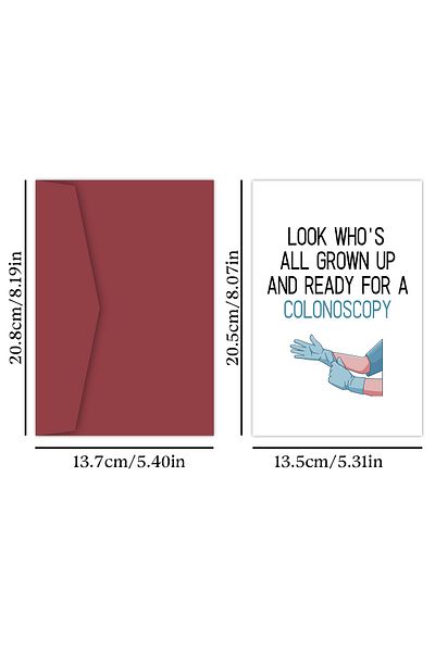 Choice 20.8x13.7x0.2cm Birthday Card 1pcs Funny Birthday Card, Birthday Prank Card, Naughty Funny Greeting