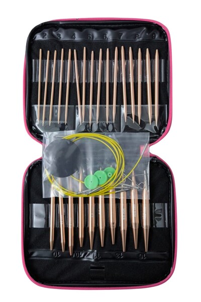 MyTechCat Metal Misinalı Vidalı Tığ Seti | 24 lü Örgü Tığ Takımı