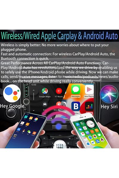 Choice 7 Inch HD Touch Screen Car Radio 2 Din High Quality Car Video Player Wireless CarPlay Android Aut...