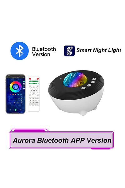 Choice BT APP Version Star Projector LED Aurora Projector Bluetooth Speaker Night Light  White Noise Galaxy