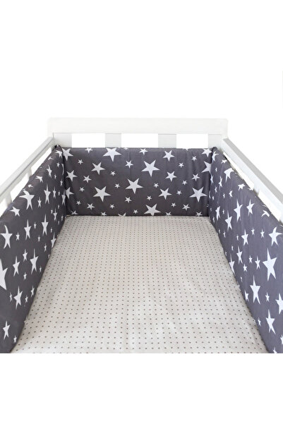 Choice سرير أطفال HXX Nordic Stars سميك بتصميم سحاب ومصدات من قطعة واحدة حول وسادة واقية للسرير