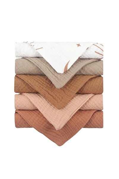 Choice New-1 5PCS Soft Absorbent Gauze Cotton Baby Towels Wipe Face Cloths Towel Face Handkerchief Baby Bat