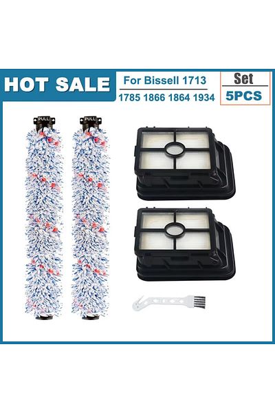 Choice as picture Hepa Filter Pet Roll Brush Accessories Spare Parts For Bissell Crosswave 1868 1785 Series