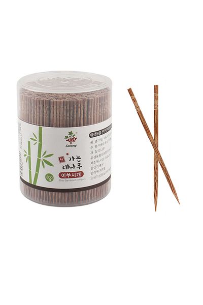 Choice 800pcs Disposable Toothpick Household Carbonized Bamboo Toothpick Eco-friendly Single Head Tooth ...