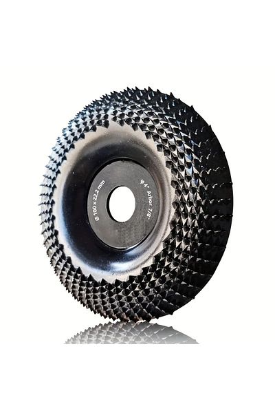 Choice Black Quick-shape Wood Grinder Wheel: Transform, Carve & Sand Effortlessly With Your Angle Grinder -