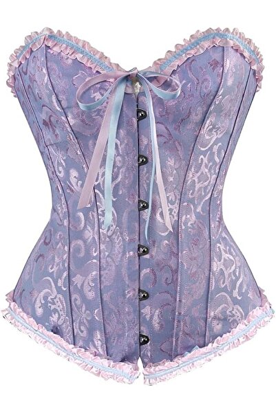 Elia Fiyonklu Straplez Victorian Vintage Gotik Korse Büstiyer