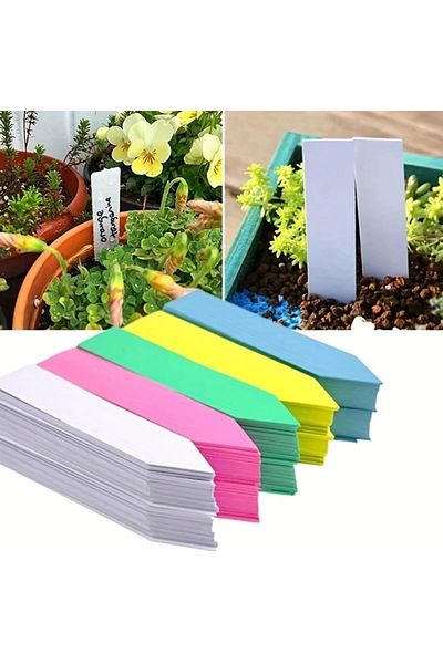 Choice 100pcs Garden Plant Labels Plant Accessories Flower Pots Plastic Plant Tags Nursery Markers Label...