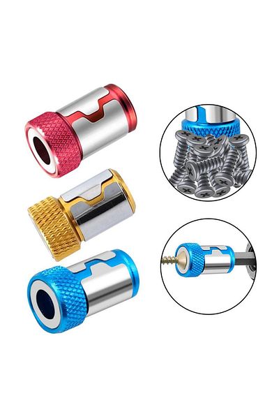 Choice Red Screwdriver Head Magnetic Ring,metal Screwdriver Head Magnetizer Screwdriver Magnetic Ring, Upgr