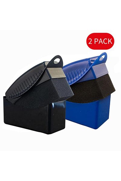 Choice Black and Blue 2Piece Car Tires Waxing Polishing Cleaning Wipe Washing Tire Tyre Wheel Rim Trim Cont