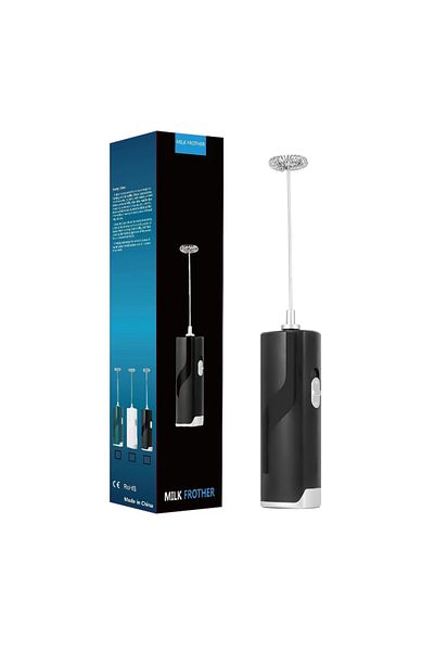 Choice Black Mini Electric Milk Foamer Blender Wireless Coffee Whisk Mixer Skimer Handheld Egg Beater Cappu