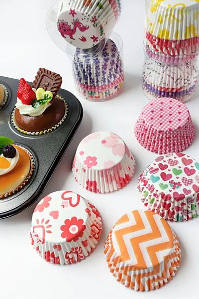 EA Home Concept 200'Er Muffin Cupcake Mold - Natural and Mixed Pattern Cake Mold