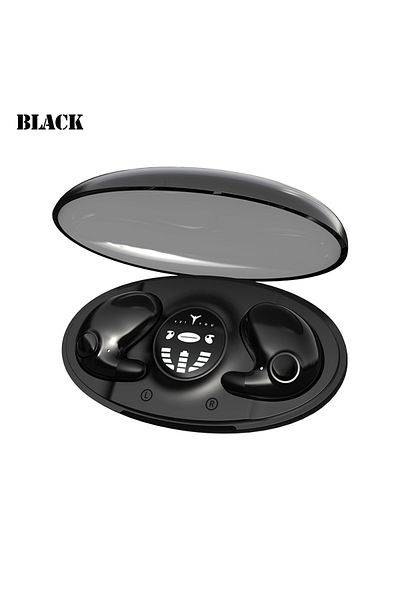 Choice black SHUKE MD538  Invisible Sleep Wireless Earphone TWS Bluetooth Hidden Earbuds  IPX6 Waterproof N