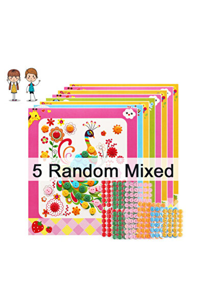 Choice 5NKH مزيج 8 قطع/5 قطع ملصقات أزرار للأطفال DIY ألعاب الرسم اليدوية مدر...