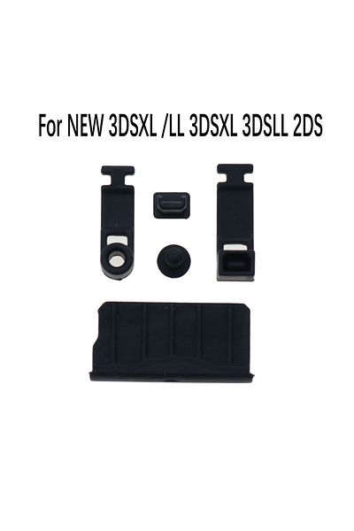 JCD black JCD 1Set Silicone Anti-Dust Plug Earphone jack Charging Dock Dust Proof Protector Cap For New